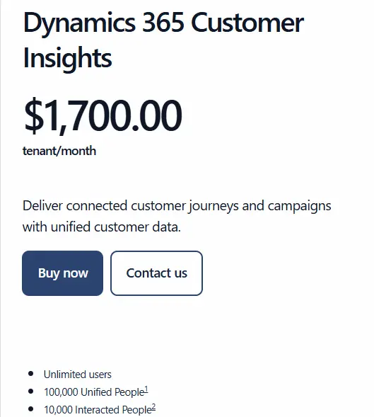 Dynamics 365 Customer Insights