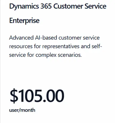 Dynamics 365 Customer Service Enterprise