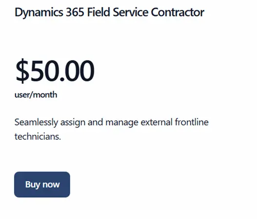 Dynamics 365 Field Service Contractor