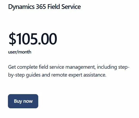 Dynamics 365 Field Service